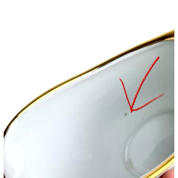 Vintage Stouffer Creamer and Sugar Set Hand Painted Bavaria Porcelain Gold Trim - Picture 16 of 16